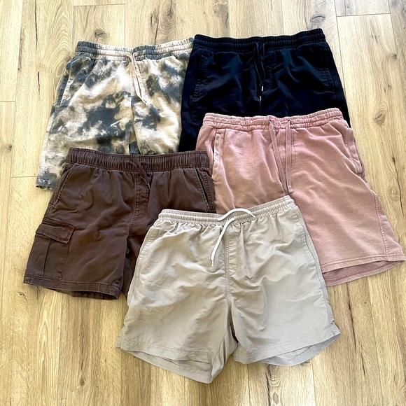 Bundle lot five RSQ sweat shorts cargo all men’s M streetwear - Picture 1 of 6